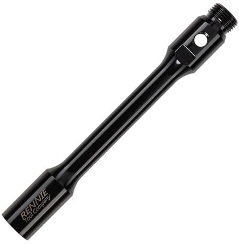Rennie Tools - 200mm Long 1/2 BSP Diamond Core Drill Extension Rod | Heavy Duty Steel Core Bit Extension Bar for SDS, SDS+ & Standard Core Drills. For Dry Core Drilling
