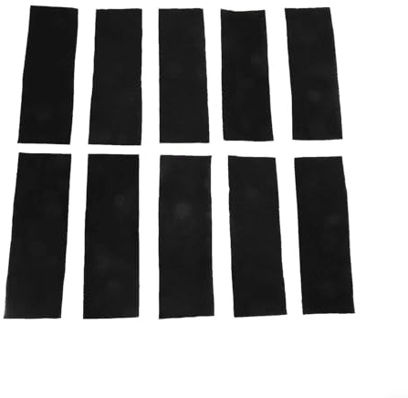 Lot de 10 filtres à charbon actif pour systèmes de ventilation, purificateurs d'air et filtres de four pour capter les polluants de poussière et