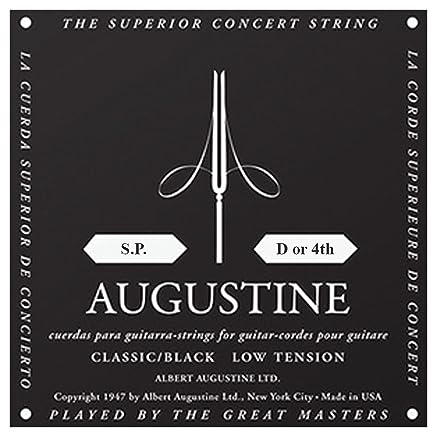 AUGUSTINE Black Einzelsaite Classic D4