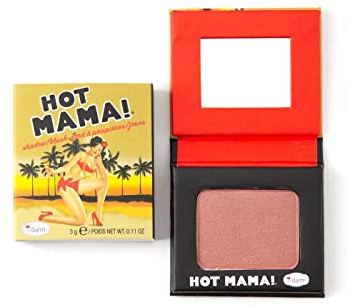 Thebalm Hot Mama! Shadow/Blush, Subtle Highlighter, Peachy-Pink Shade Travel-Size
