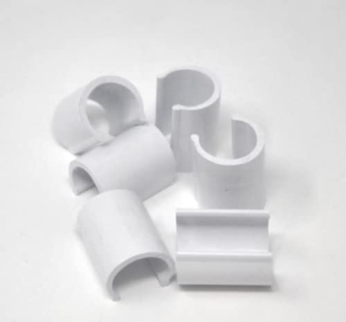 CLIPS IN PLASTICA PER SERRE VARIE MISURE (DIAMETRO 15-20 - 25-30 - 40-45 - 50 MM.) CONFEZIONE DA 1 KG. (30)