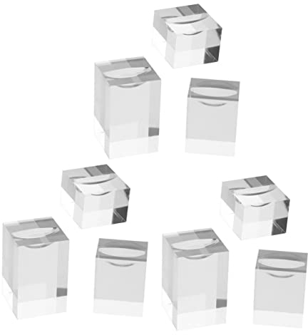 Baluue 9stücke Klarer Acryl-ringständer Für Schmuck Teiliges Stabiler Und Eleganter Ringhalter Für Schmuckgeschäfte Und Zuhause Zur Präsentation Von Ringen Und Juwelen