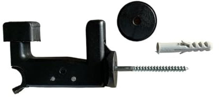 API Ferma persiana grillo ferma anta Fermapersiana Fermo imposta automatico regolabile (Nero)