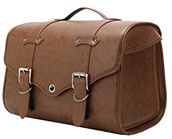 Motorrad Hecktasche, Satteltaschen Für Motorrad Groß, Universal Pu-Leder Wasserdicht Werkzeugtaschen Multifunktionale Motorrad Hecktasche Mit Zahlenschloss, Gelten Für Motorrad Rücksitz