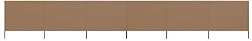 LAPOOH 6-teiliges Windschutzgewebe 800 x 160 cm Taupe, Zaun Sichtschutz, Sichtschutz Garten, Windschutz, Gartensichtschutz, Bauzaun Sichtschutz, Terassen Sichtschutz - 47183