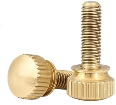 jiuxinyun 2-5PCS M3 M4 M5 M6 Handfest Messing Rändelschrauben Kupfer Twist Rändelschrauben Computer Chass Bolt Rändelschraube(8mm,M5 2pcs)