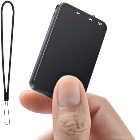 Vandlion Mini Diktiergerät, 62GB Aufnahmegerät mit Spracherkennung 35 Stunden Aufnahme, USB C Digital Voice Recorder für Meetings Interviews Vortrag Vorlesung Kurse Konferenzen