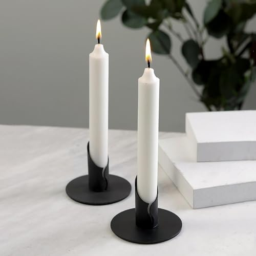 Kerzen Tropfschutz Kommunionkerze Halter Aus Eisen, Stilvolle Kerzenständer Kommunionkerze Junge, Metall Schwarze Kerzenhalter Stabkerze, Candle Holder Deko Aesthetic