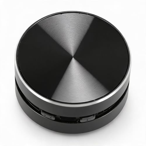 Annadue Bluetooth Lautsprecher, Stereo Bass, Tragbarer Kabelloser Lautsprecher mit Saugnapf, Leicht & Kompakt für Badezimmer, Dusche, Auto, Outdoor, Schwarz