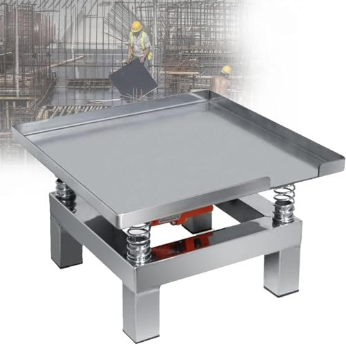 Litet Betongvibrationsbord Vibrationstestbänk Kompaktörplattform Rostfritt Stål,Formfyllning,Limfyllning,Hållbarhetstestexperiment,50 * 50cm-220V