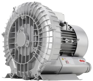 TABODD 370W Industrial Aquaculture Pond Fish Tank Vortex Air Blower Pump, 60m³/h Commercial Air Pump Blower High Pressure Aquarium Fish Pond Tanks Air Oxygen Pump Blower for Air Dusting
