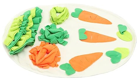 BESPORTBLE Pet Sniffing Pad Für Kaninchen Interaktive Futtermatte Zur Stressreduktion Runde Schnüffelmatte Für Kleintiere Für Meerschweinchen Und Hamster Maschinenwaschbar Und rutschfest