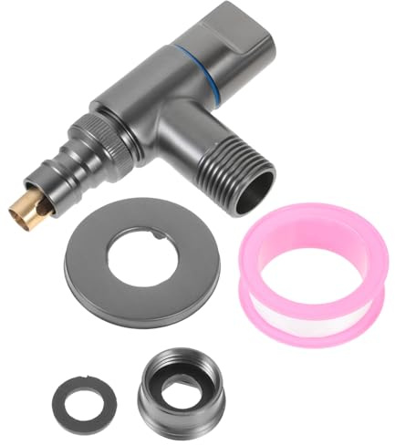 OSALADI Messing Kleiner Waschmaschinenarmatur Automatische Stopfunktion Multifunktionaler Wasserhahn Für Küche Bad Balkon Universalanschluss