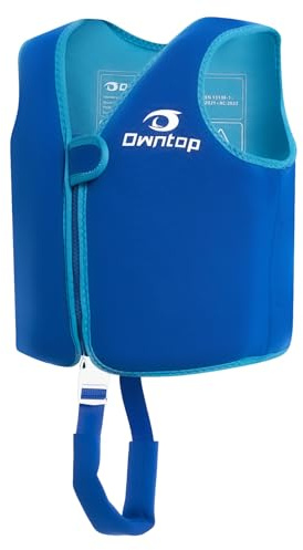 Owntop Kinder Schwimmweste - Leichter Schwimmjacke zum Schwimmenlernen | Schwimmhilfe für Kleinkinder mit Bequemem Schrittgurt | Neopren Auftriebsweste für Jungen Mädchen Alter 2-8