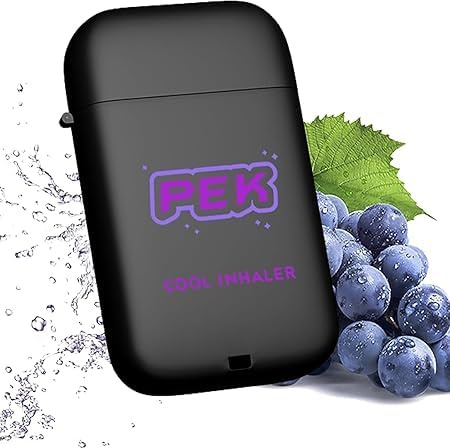 Relevantdo Nasal Stick, Pek Pro 2.0 Nasal Stick Inhaler, Portable Double Hole Travel Fragrance Bar, Cool Mint Energizing Scents with Flip Cover, Suitable for Driving, Working (Blackcurrant)