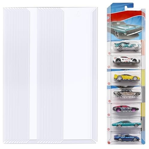 20 Stück Modellauto Vitrine zur Wandmontage,Sammelvitrine Hängend,Wandvitrine Hängend Spielzeugauto Organizer aus Druckguss mit Blisterverpackung Wandregal Hängeregal 42,5x11,2 cm