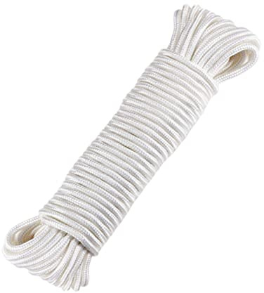 PartyKindom Flagpole Nylon Rope Lifting Rope Weather Resistant Outdoor Use for Camping Hanging Clothesline