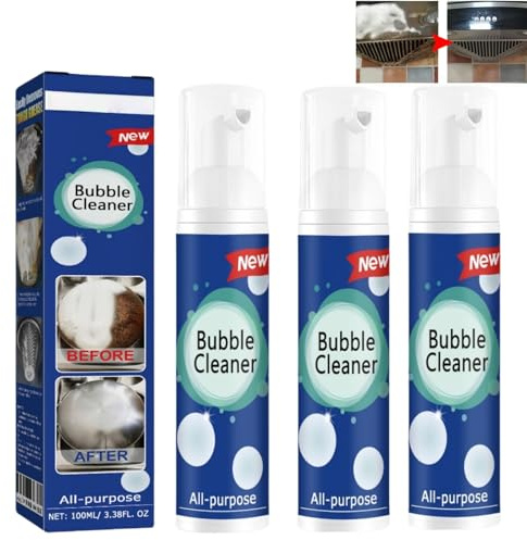 Spray in schiuma ad alta efficacia, resistente per forno e barbecue, non tossico, inodore, pulitore per fornelli a gas, sgrassatore per armadi, macchie di olio da cucina (3)