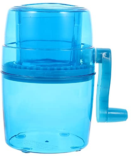 Sewroro Portable Manual Hand Crank Ice Crusher Machine for Home Use Durable Shaved Ice Maker for Smoothies and Summer Drinks Easy Labor Saving Operation