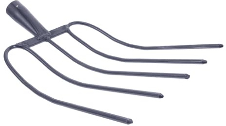 Toyvian Horca Agrícola De Mano Resistente Al Óxido Herramienta Multifuncional para Estiércol Dientes Sólidos para Uso Exteriores y