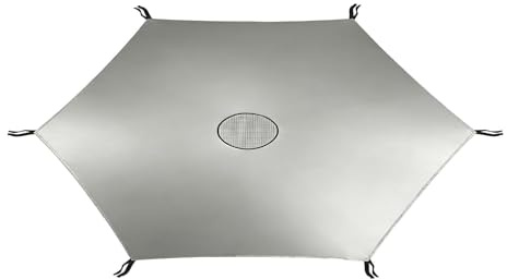Funda de tienda impermeable y resistente de tela Oxford recubierta de plata para trampolín – 6 pies, 8 pies, 100 pies, 12 pies de diámetro (1 unidad), cubierta de carpa impermeable y resistente con