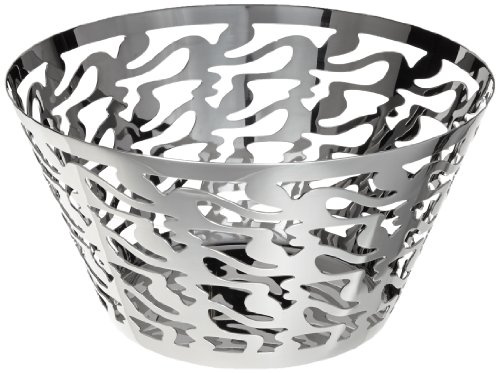 Alessi Fruttiera Traforata In Acciaio Inossidabile 18/10 Lucido, 22.9 x 22.9 x 12.1 cm