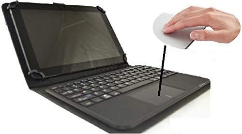 Bluetooth-tangentbord med avtagbart tangentbord med pekplatta (mus) för Samsung Galaxy Tab A 10.1 T580 2016 Tablet - Svart