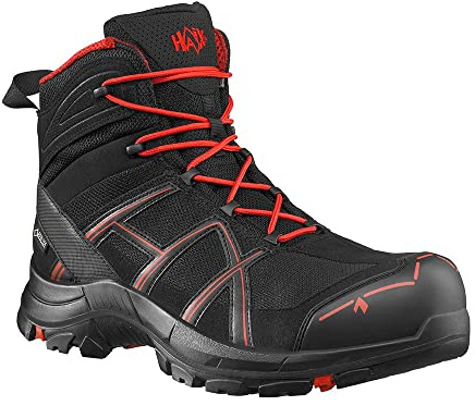 HAIX Safety 40 MID säkerhetssko S3 vattentät knchelhög svart röd GrUK105 455