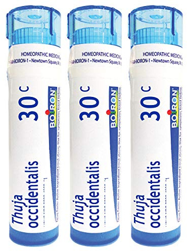 Boiron Thuja Occidentalis 30c Homeopathic Medicine for Warts - Pack of 3 (240 Pellets)