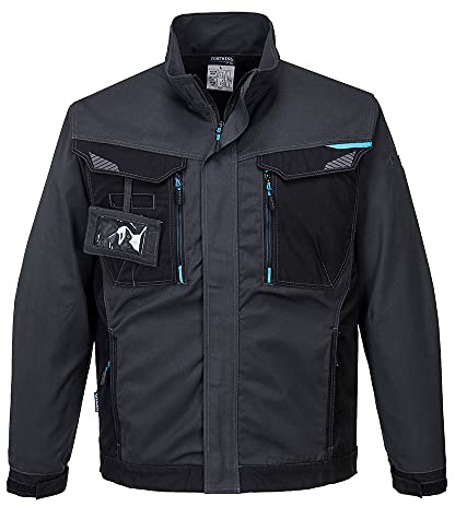 Portwest WX3 arbetsjacka för män, färg: gråmetallic, storlek: XL, T703MGRXL