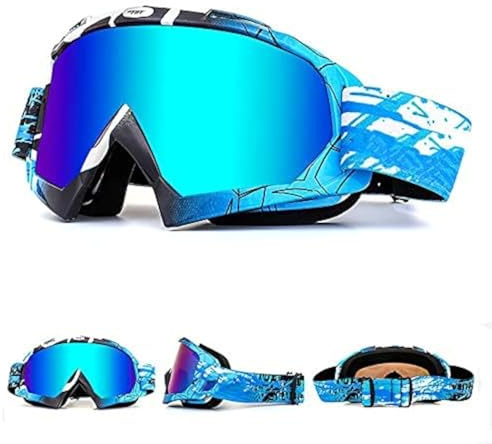 Zsling OTG Ski Snow Goggles, UV Protection Anti Fog Snowboard Goggles for Men Women Youth,Dirt Bike,Motocross,UTV MX Offroad Racing goggles