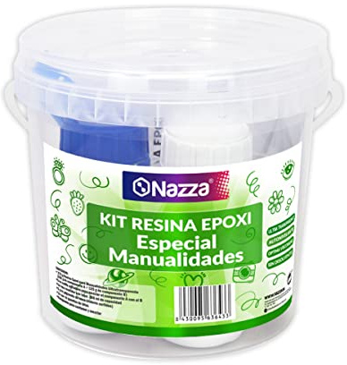 Kit epoxi para PRINCIPIANTES, Pack de iniciación para comenzar en el mundo epoxy, Crea PASO A PASO tus primeras manualidades y trabajos de artesanía, joyería, bisutería o creaciones artísticas