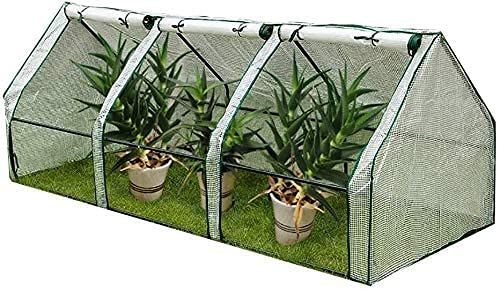 LIOYUHGTFY Mini-Gewächshaus Treibhaus Tomatenhaus Mini-Gewächshaus Weiße PE-Gitterlinien Blumen-Heißes Gewächshaus, Hochleistungs-Balkon-Wärmedämmungsschuppen 1025