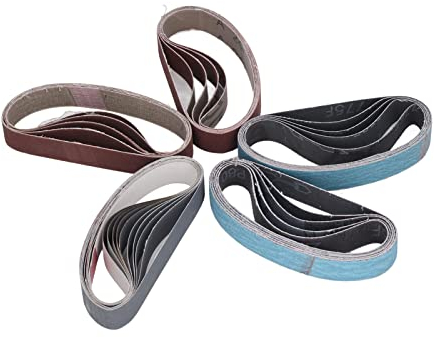 30 Pezzi Nastri Abrasivi per Affilatura Coltelli Assortimento Grana 80-1000 3/4 x 12 Kit Carta Vetrata per Cuciture