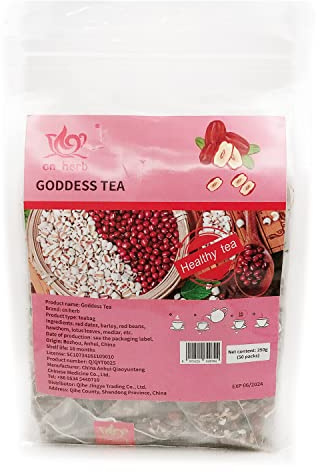 cn herb Eighteen-flavor Goddess Tea 250g Triangle Bag Red Bean Barley Longan Lotus Leaf Woman Tea Bag