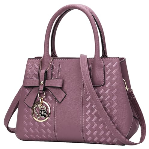 ACNCN Ladies Handbags, Women Fashion PU Leather Top Handle Satchel Shoulder Tote Bags