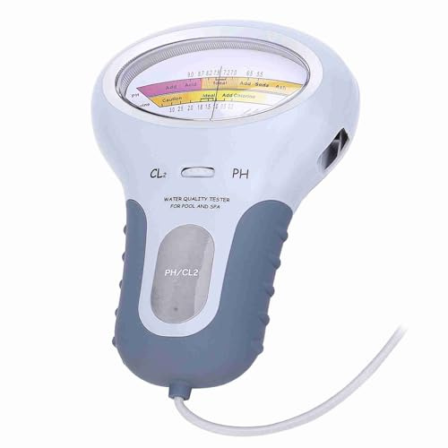 CL2-Tester, CL2-Chlor-pH-Tester mit Sonde, Wasserqualitätsanalysator für Schwimmbäder, Spas, Chlor