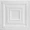 6 m²/3D Wall Panels, Wall Cladding, Ceiling Panels, Panels, White, Polystyrene Material (6 m² = 24 Pieces) 0831