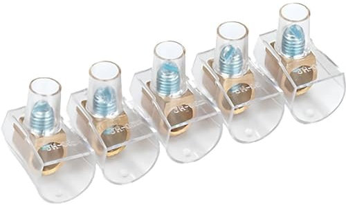 Morsetti Unipolari Volanti per Cavi Elettrici - 1 Striscia da 5 Pezzi Disponibile in Diverse Dimensioni - Ideale per Lavori Fai da Te (10 mm)