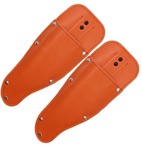 KITANDOVE 2piezas Funda De Tijeras De Jardinería Cubierta De Cuero Para Tijeras De Podar Estuches Prácticos y Resistentes Para Herramientas De Jardín Para Almacenamiento Seguro y