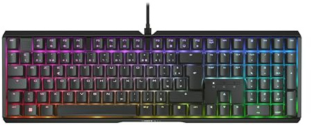 Xtrfy Cherry MX 3.1, Clavier de Jeu mécanique, Disposition française (AZERTY), rétro-éclairage RGB, boîtier alu, USB-A, MX2A Brown Switches, Noir