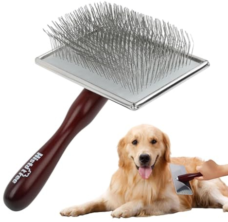 Kamm zur Fellpflege für Hunde – Fellbürste für Hunde, Kamm für Haustiere, Katzenkamm | Fellbürste für Hunde und Katzen, tragbare Massagebürste für Hunde, Bürste zum Reinigen von Knoten
