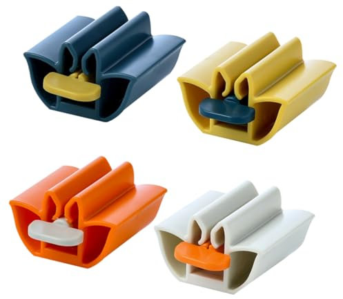 FRCOLOR 8 Stück Extruder ????? ??????? Quetscher Zahnpasta Halter Manueller Zahnpasta Quetscher Zahnpasta Zahn Quetscher Tubenquetscher De Pasta Zahnpasta Quetscher Abs