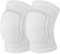 EIHI 2 Ginocchiere Protettive per Pallavolo e Sport,Junior e Adulti, Morbido Elastico Ginocchiere Danza,ginocchiera sportiva per Basket Pallamano Yoga Allenamento Morbide e Resistenti (Bianco,L)