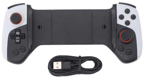 Dpofirs Controlador de Juegos Móvil, Joystick Inalámbrico para iOS, PC, Tableta de 8 Pulgadas Estirable 136-215 Mm, Control de 360°, Ajuste de Vibración
