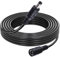 TECHZOCO Cable de extensión de alimentación CC, Cable alargador Alimentación CC, Compatible con CCTV, DVR, Tira LED, Router, Pantallas, Sensores, Alexa, 12V CC 2A MAX,DC 5.5 x 2.1 mm, Negro, 3 Metros