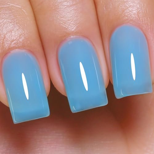 Imtiti Purple Gel Nail Polish, Lilac Purple Gel Polish High Gloss Soak Off UV LED Spring Summer Art Manicure Salon DIY Design 10ml