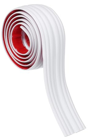 PATIKIL Wall Corner Protector 40mm x 1 Meters, Self Adhesive Wall Corner Guard Edge Protector Flexible Inside & Outside Corner Molding Trim for Ceiling Countertop, White