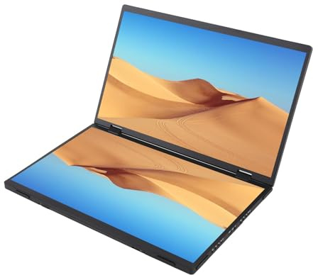 Display Portatile a Doppio Schermo da 14 Pollici a 180 Gradi Definizione Ad Alta Definizione 1080p Laptop Portatile TFT Schermata LCD Extender (KKPLZZvagmfipz3x-11)