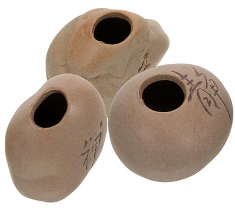 iplusmile 3piezas Jarrones De Cerámica para Decoración De Mesa De Mini Floreros para Acuáticas para Estanterías y Mesas De Decoración Zen y Moderna El